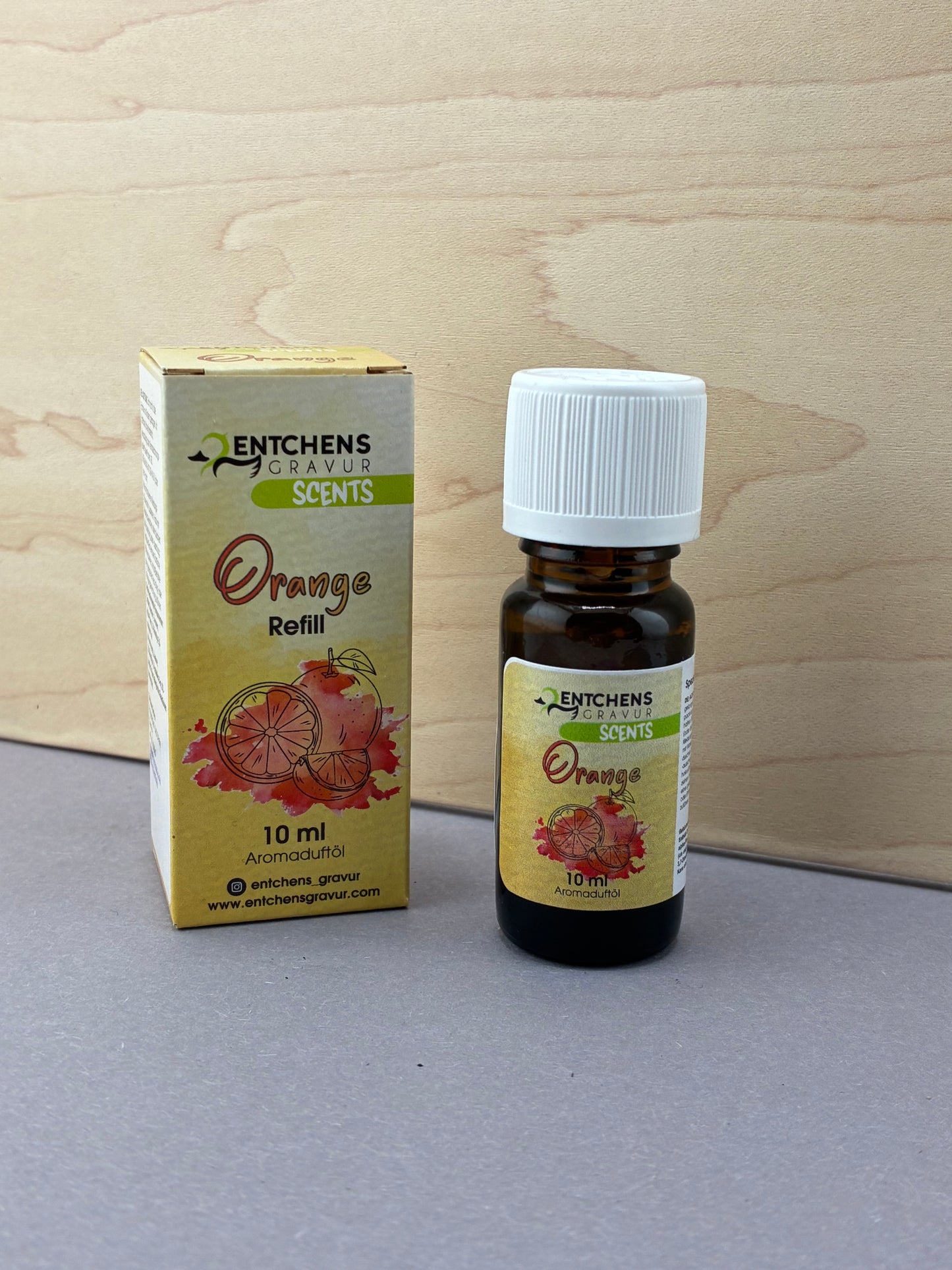 🧴 Duftöl für Holzanhänger – Minze, Orange, Kiefer, Edeltanne oder 4er-Set (je 10 ml)