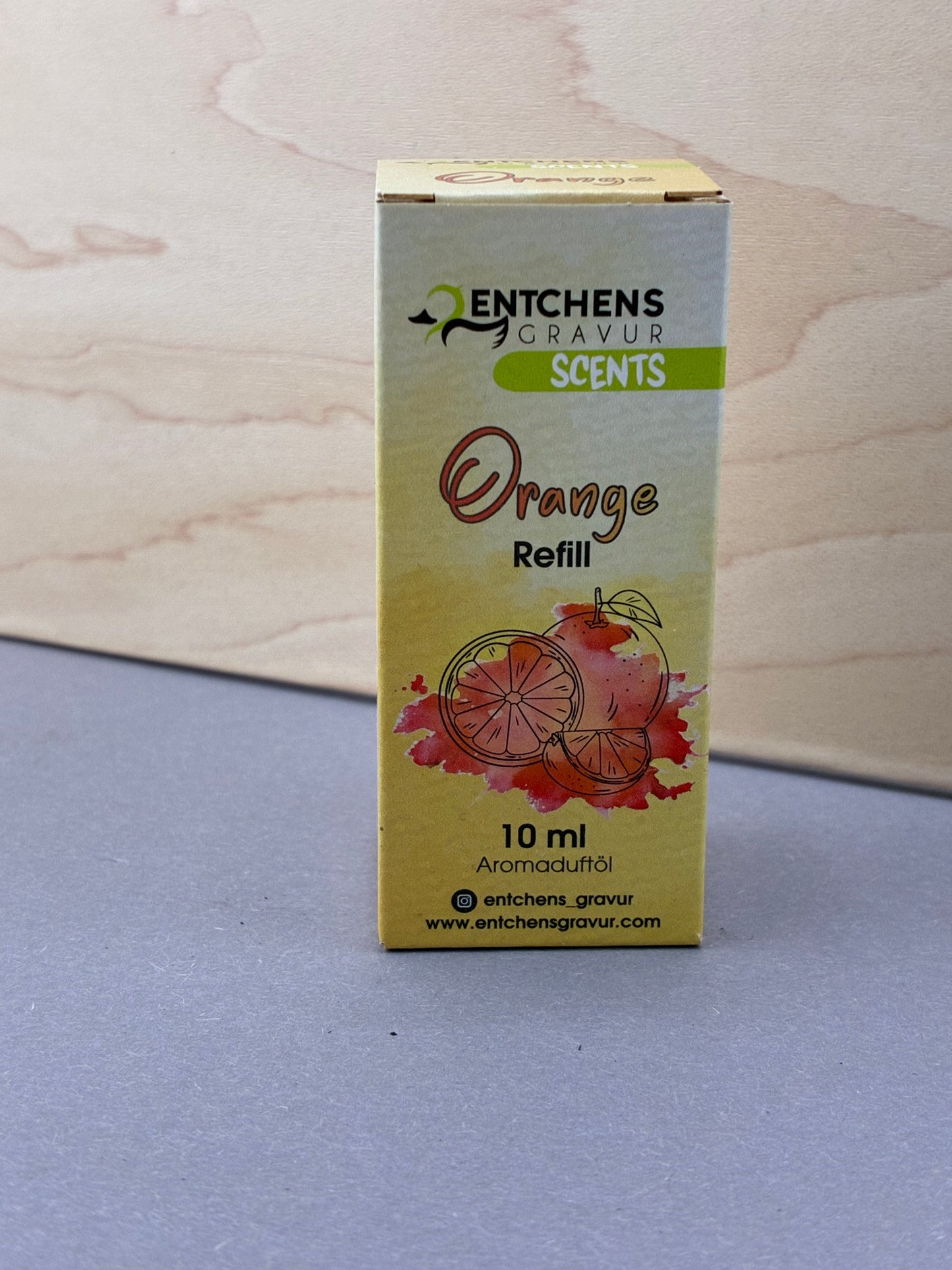 🍊 Duftöl „Orange“ – Nachfüllöl für Holz-Duftanhänger
