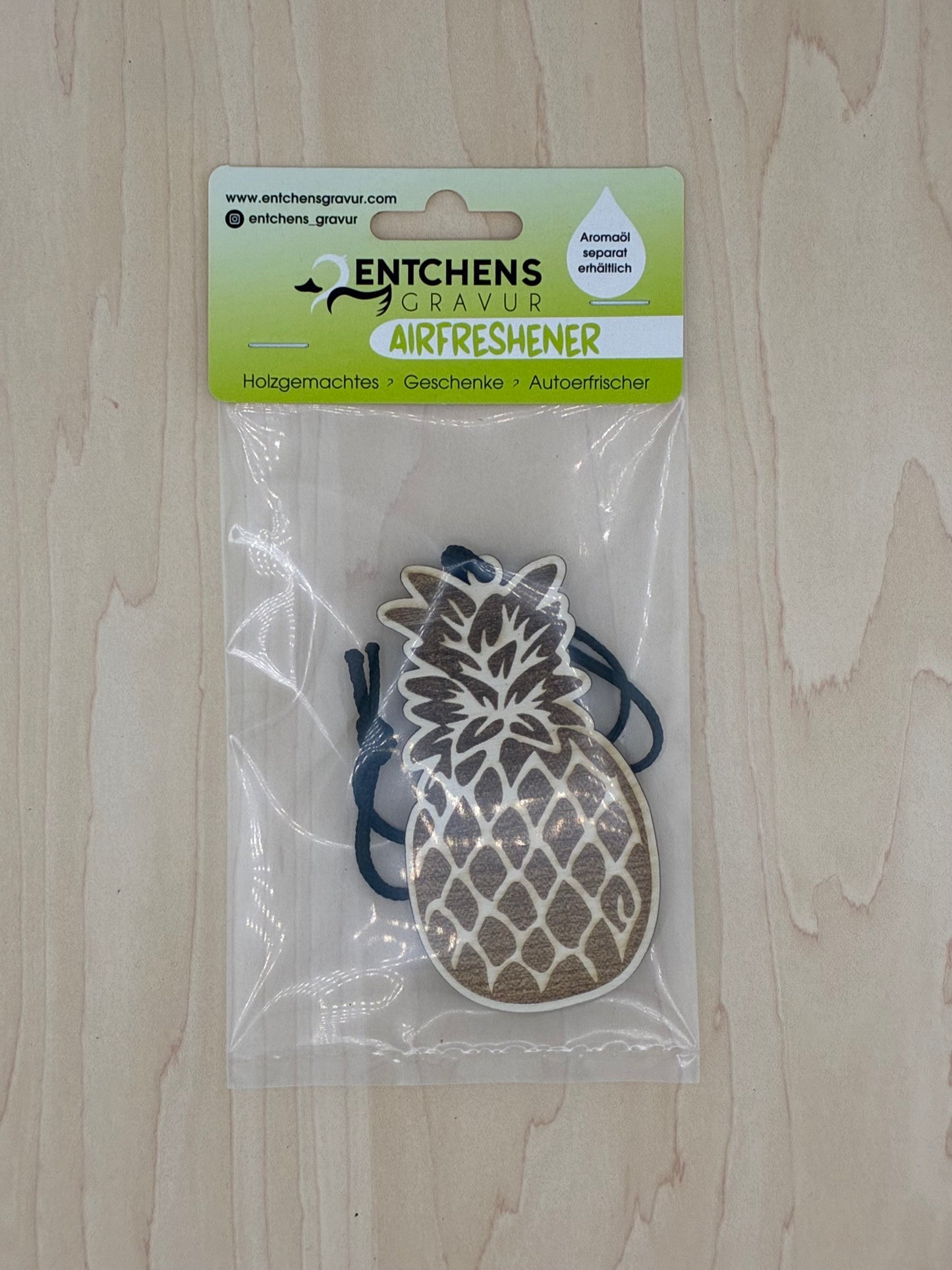 🎁 Duftbaum mit Duftöl – wählbares Set aus Holzanhänger & 10 ml Aromaduft