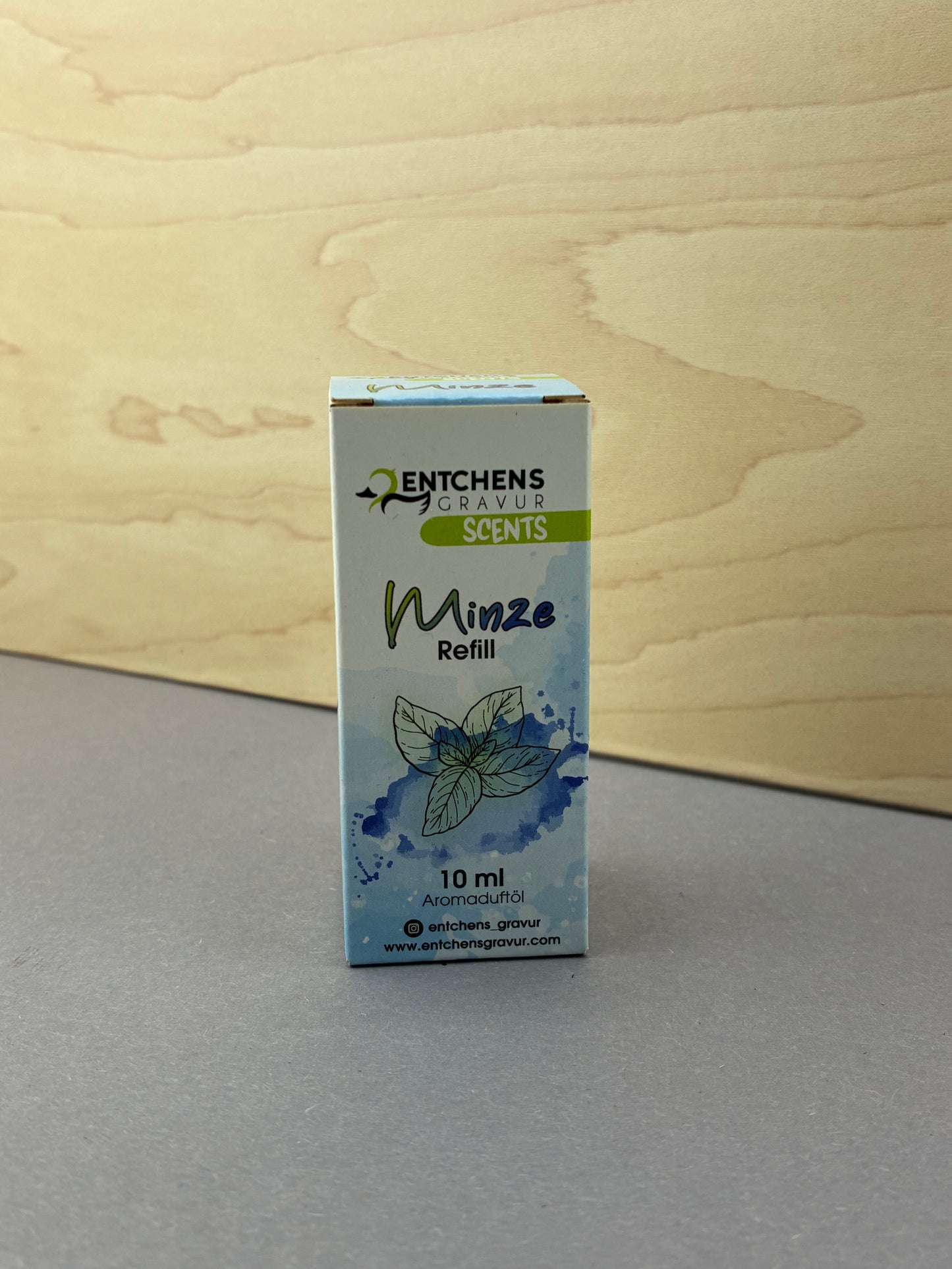 🌿 Duftöl „Minze“ – Nachfüllöl für Holz-Duftanhänger